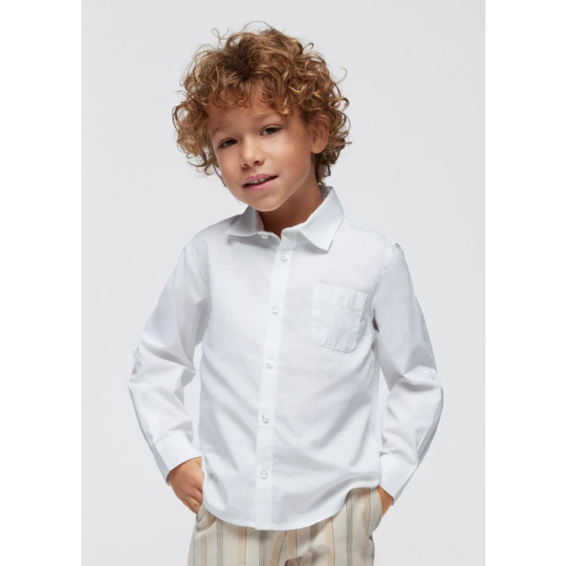 Mayoral Jongens shirt - 140-39-Wit large