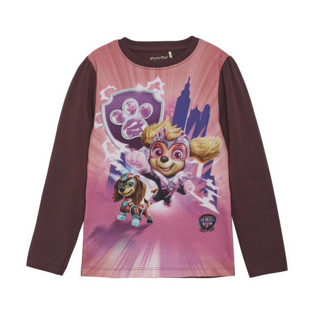 Minymo Meisjes shirt paw patrol catawba grape 6454-4953 large