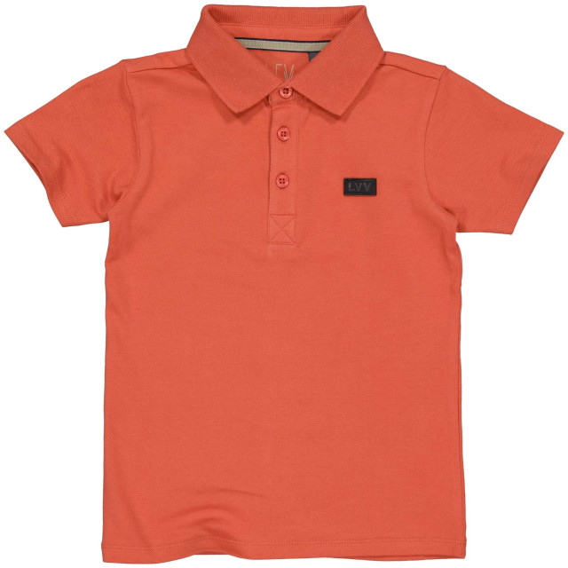 Levv Jongens polo shirt mateo oranje MATEO-LS241-3009 large