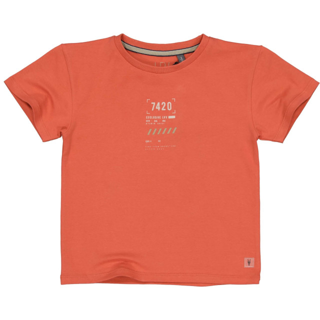 Levv Jongens t-shirt mace oranje MACE-LS241-3009 large