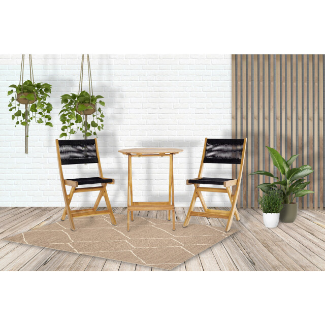 SenS-Line lanzarote bistroset zwart en 3-delig 2849693 large