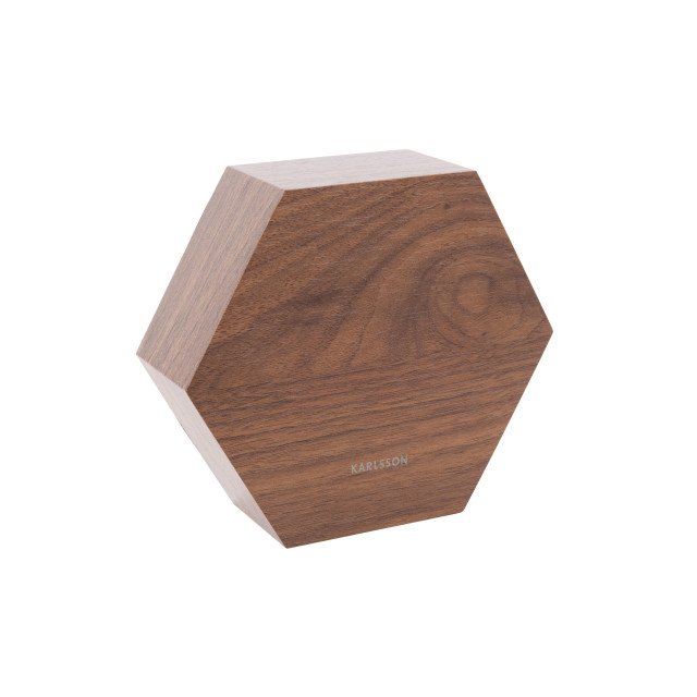 Karlsson wekker hexagon donker hout 2843691 large