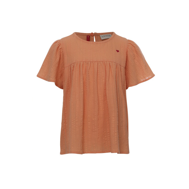 Looxs Revolution Katoenen blouse orange peach voor meisjes in de kleur 2311-7126-215 large