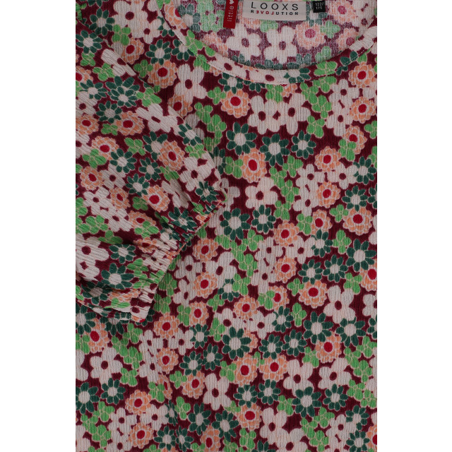 Looxs Revolution Meisjes top crinkle bloemen bomb aop 2311-7119-981 large