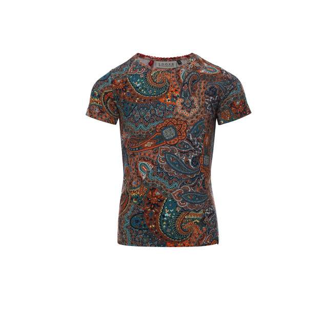 Looxs Revolution T-shirt ribjersey summer paisley voor meisjes in de kleur 2312-5462-990 large