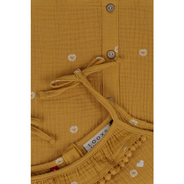 Looxs Revolution Mousseline flower top yellow voor meisjes in de kleur 2313-7182-852 large