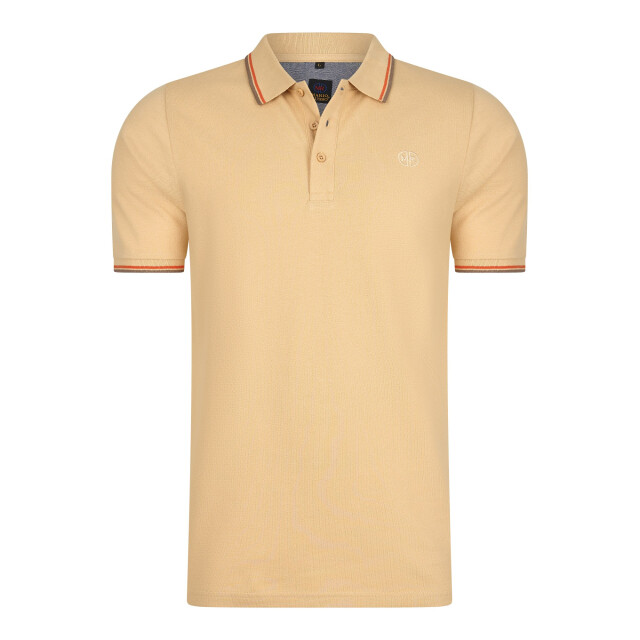 Mario Russo Tipped polo edward MR-EDWARD-BEI-L large