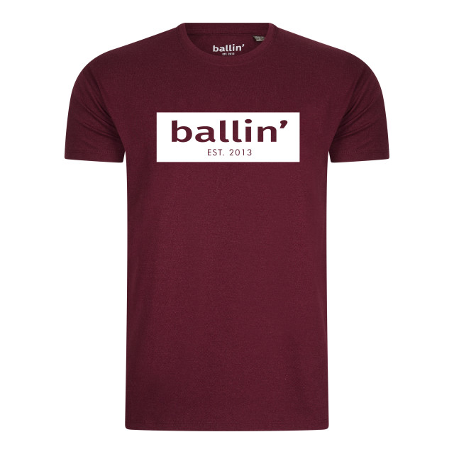 Ballin Est. 2013 Cut out logo shirt SH-H00123-BURG-L large