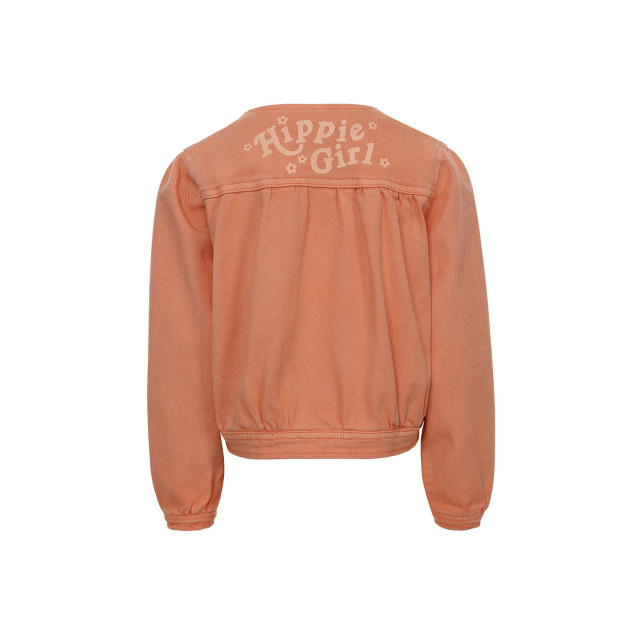 Looxs Revolution Denim twill jacket orange peach voor meisjes in de kleur 2311-7231-215 large
