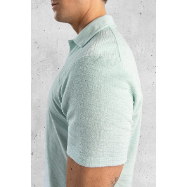 Kollekt Prato slub terry polo mint 7273-403 large