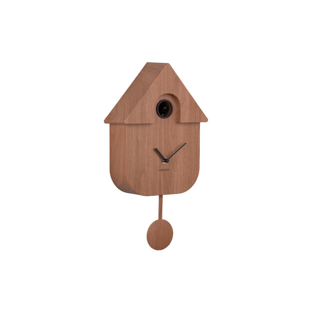 Karlsson wandklok modern cuckoo donker hout 2843756 large