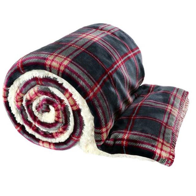 Unique Living | larsson plaid 150x200cm dark grey 2060673 large