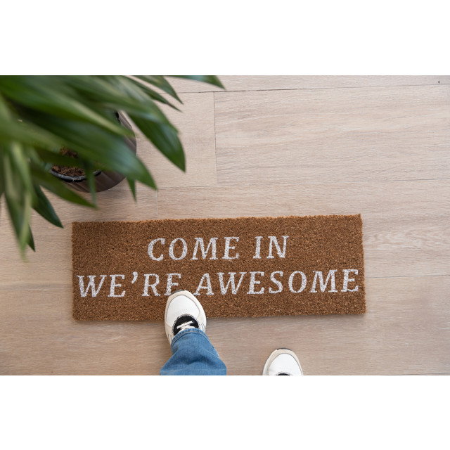 Present Time deurmat come in we're awesome - 75x25x1,5cm 2917852 large