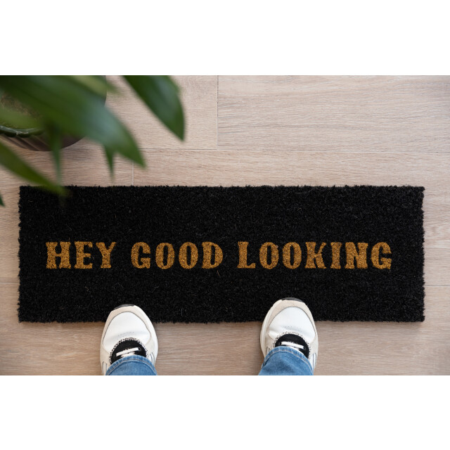 Present Time deurmat hey good looking - 75x25x1,5cm 2917850 large