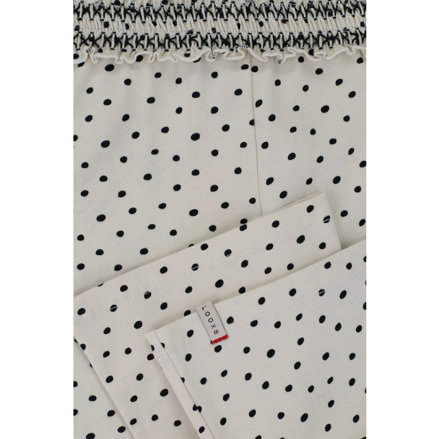 Looxs Revolution Meisjes flair broek fancy dot cream 2212-5649-065 large