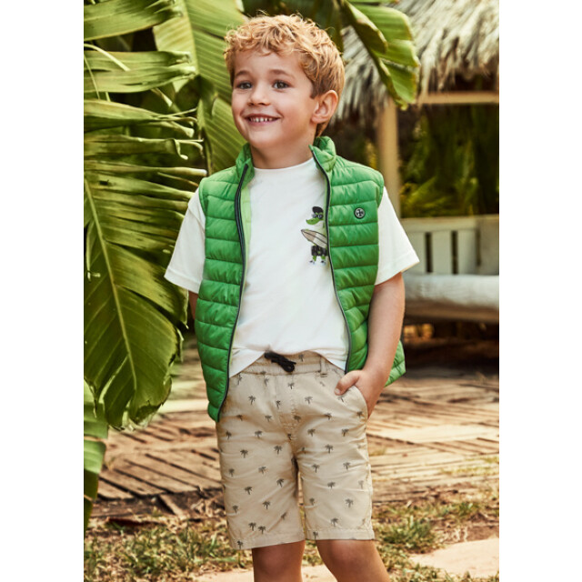Mayoral Jongens short print - 3227-Beige-083 large