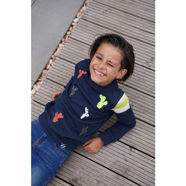 B.Nosy Jongens sweater navy Y302-6321-151 large