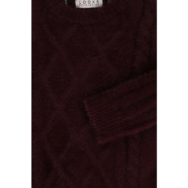 Looxs Revolution Meisjes kabel trui rood 2332-5360-275 large