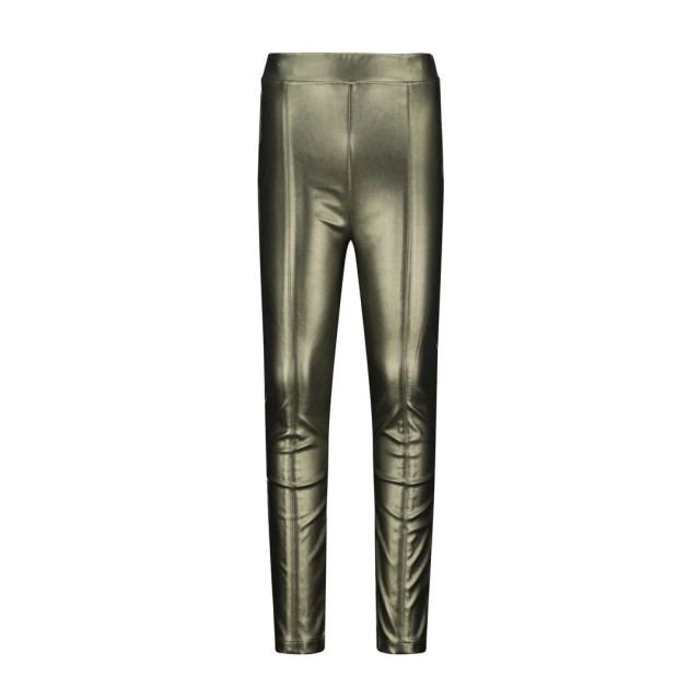 Like Flo Meisjes skinny broek nep leer army metallic F308-5610-356 large