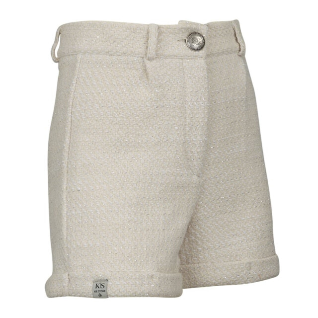 Kiestone Meisjes short sandy off KS9311 - off wit large