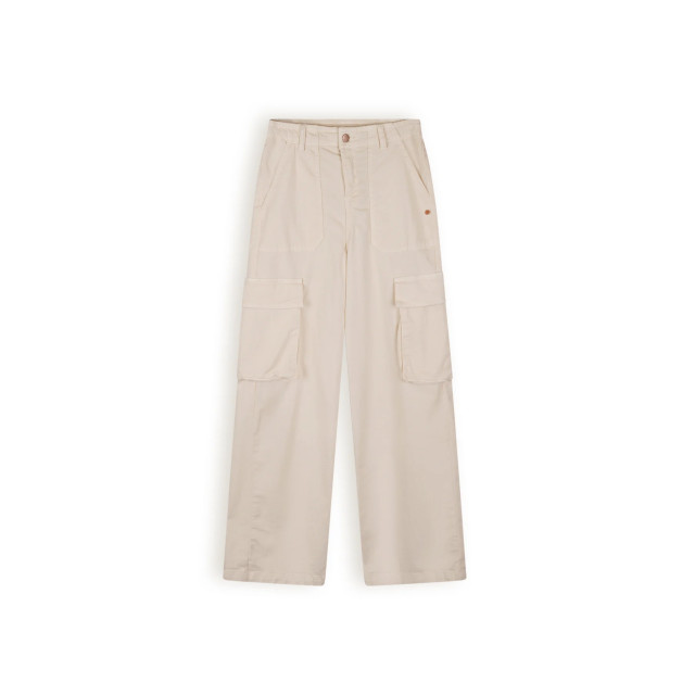 NoBell Meisjes broek cargo stretch susy pearled wit Q402-3603-020 large