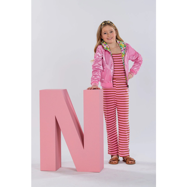 B.Nosy Meisjes jumpsuit gabriella sugar + pinda streep Y403-5670-281 large