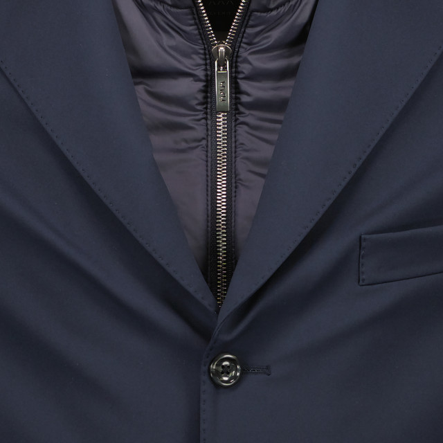 Eduard Dressler Colbert id-jacket donker uitritsbare windvanger 53J24 313030-Donker blauw large