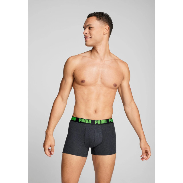 Puma Basic boxer 2-pack 701226387 018 / green 701226387 018black/green large