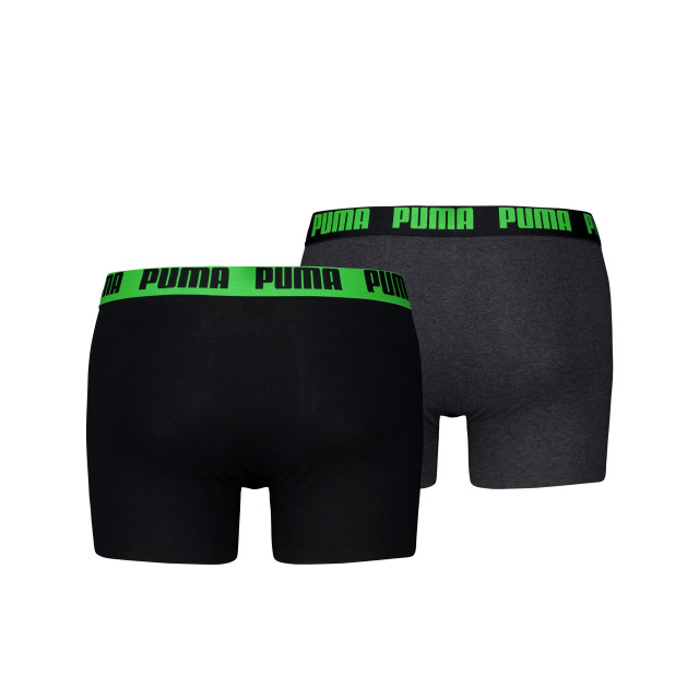 Puma Basic boxer 2-pack 701226387 018 / green 701226387 018black/green large