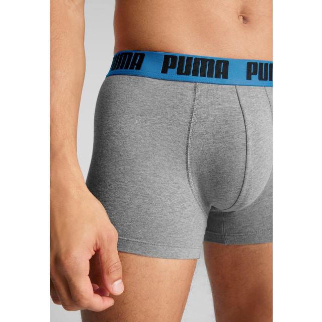 Puma Basic boxer 2-pack 701226387 019 grey melange/ speed 701226387 019GreyMelangeSpeedBlue large