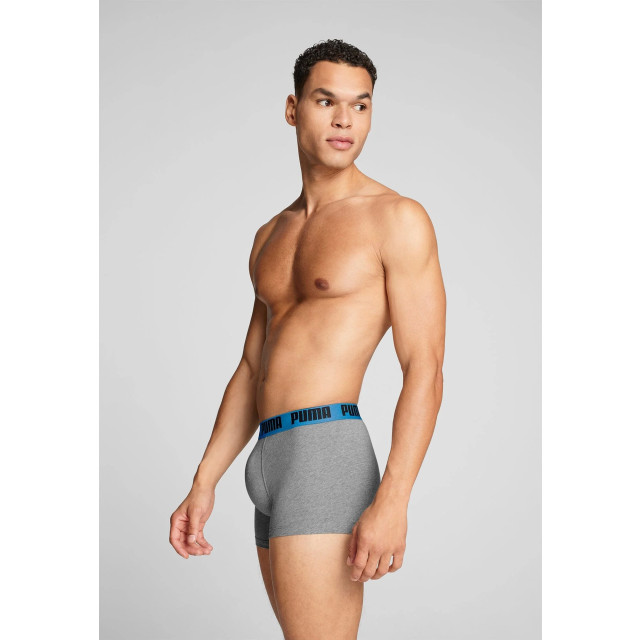 Puma Basic boxer 2-pack 701226387 019 grey melange/ speed 701226387 019GreyMelangeSpeedBlue large