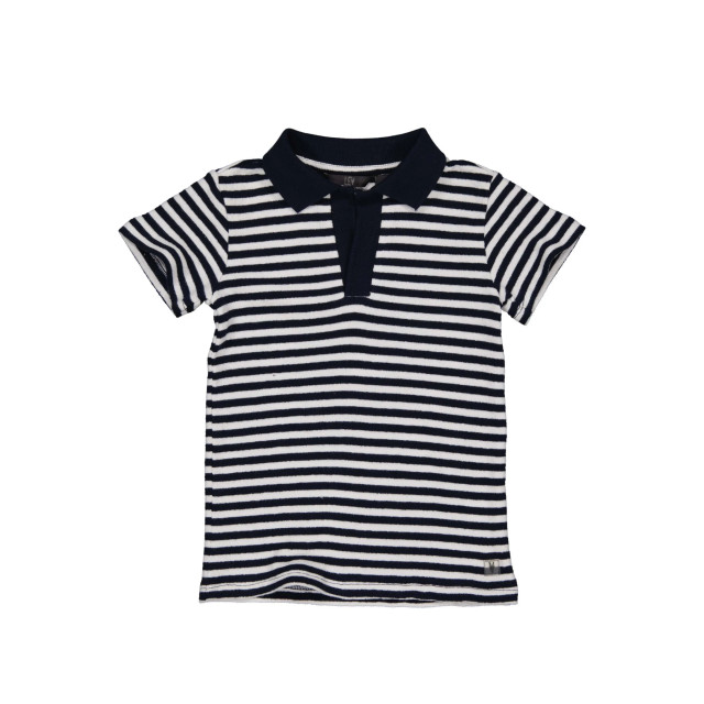 Levv Jongens polo t-shirt marlon aop blue stripe 149854108 large