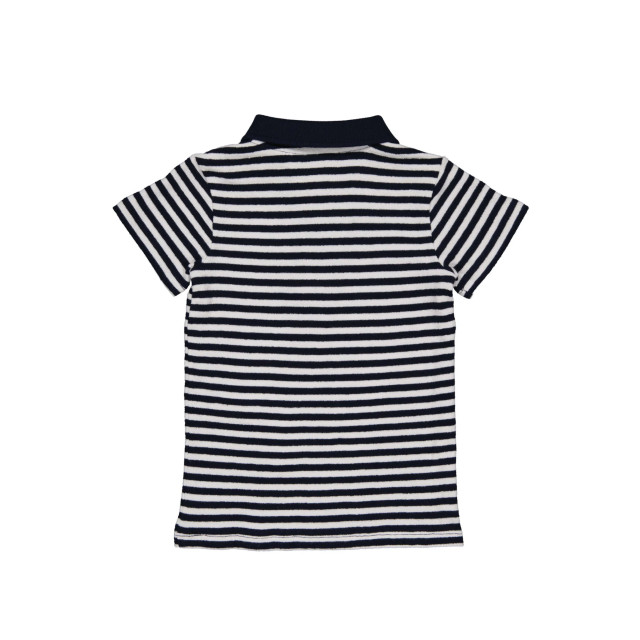 Levv Jongens polo t-shirt marlon aop blue stripe 149854108 large