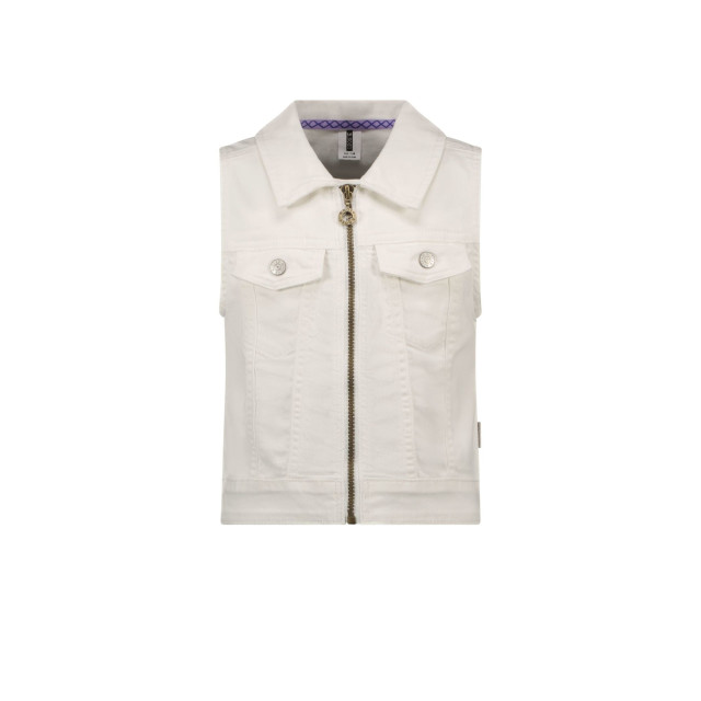 B.Nosy Meisjes denim gilet met rits cotton 141577862 large