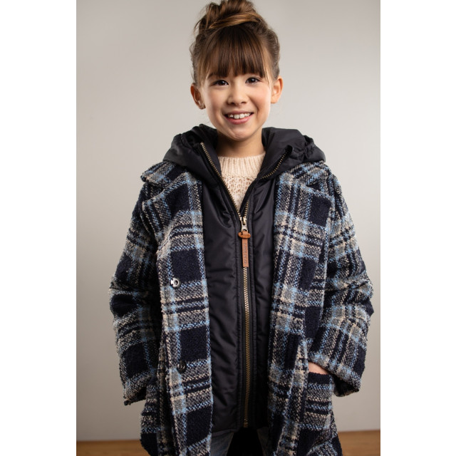 Like Flo Meisjes winterjas parka geruit F207-5216-904 large