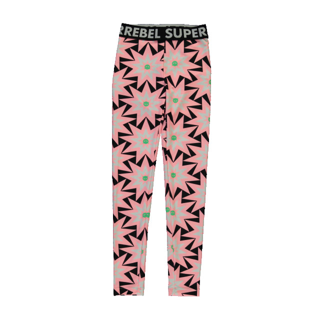 SuperRebel Meisjes legging pearl star aop R202-5501-901 large