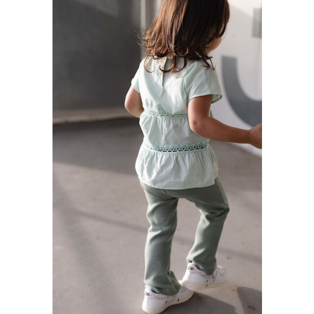 Levv Meisjes t-shirt veerne mint VEERNE S222 - GREEN MINT large