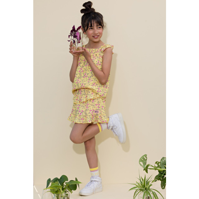 NoNo Meisjes top smock tommy lemon drop N303-5102-534 large