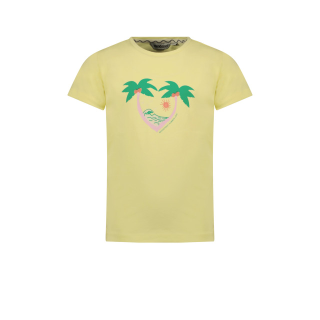 Moodstreet Meisjes t-shirt print sweet lemon M303-5400-503 large