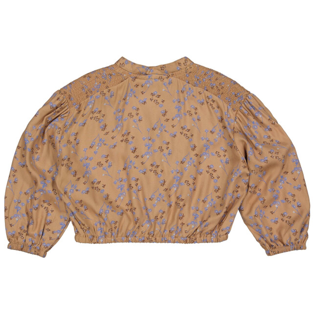 Levv Meisjes blouse gest aop bloemen W233 - L-GEST - AOP BL M F large