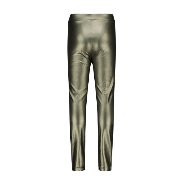 Like Flo Meisjes skinny broek nep leer army metallic F308-5610-356 large