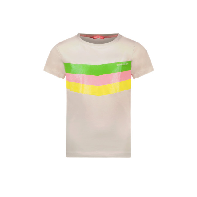 TYGO & vito Meisjes t-shirt niqe licht steen X402-5403-007 large