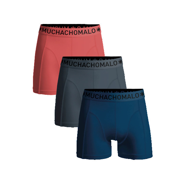 Muchachomalo Heren 3-pack boxershorts print U-SOLID1010-926 large