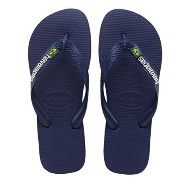 Havaianas brasil logo navy blue teenslippers unisex 4110850 0555-navy large