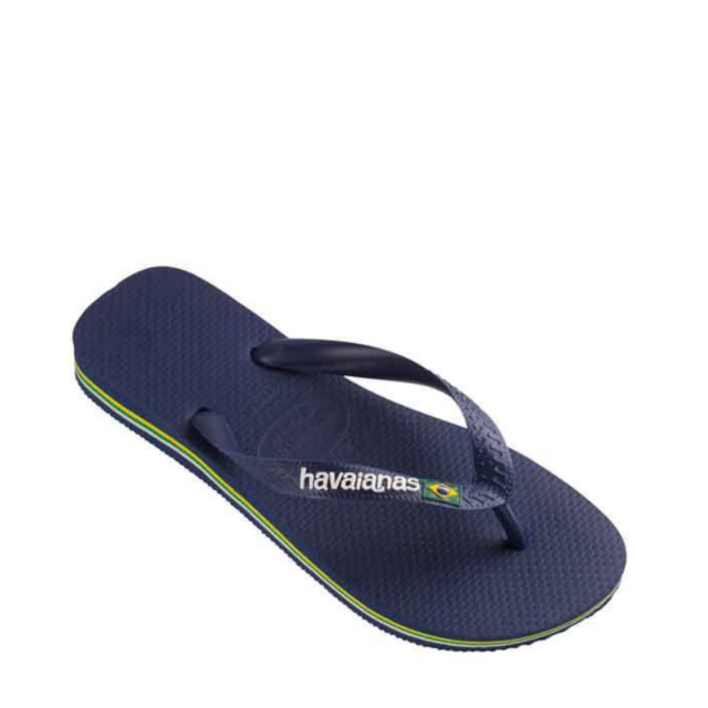 Havaianas brasil logo navy blue teenslippers unisex 4110850 0555-navy large