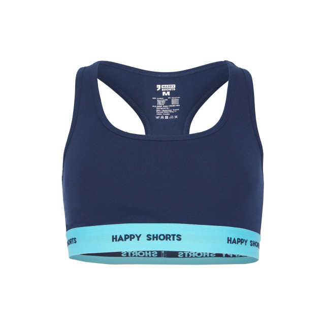 Happy Shorts Dames sport bh bustier blauw 2-pack HS-1016 large
