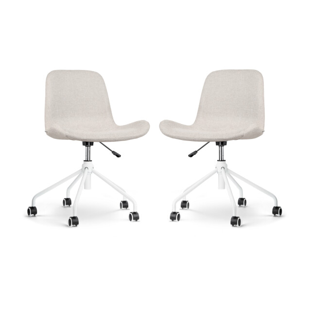 Nolon Nout-fé bureaustoel wit onderstel set van 2 2848490 large