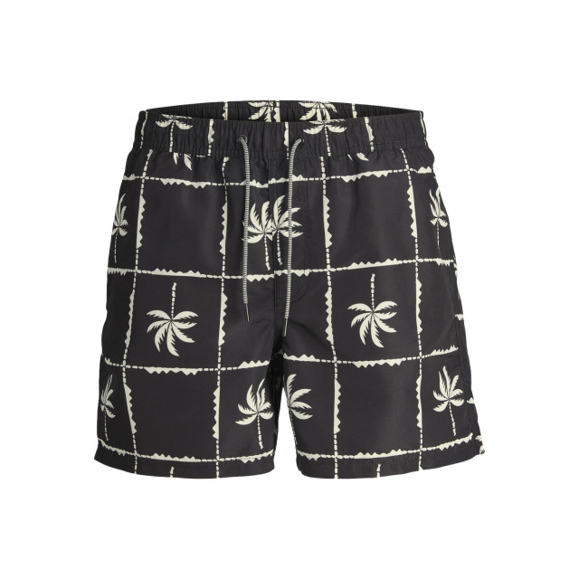 Jack & Jones Heren zwemshort oceanday print 12257049-BLACK large