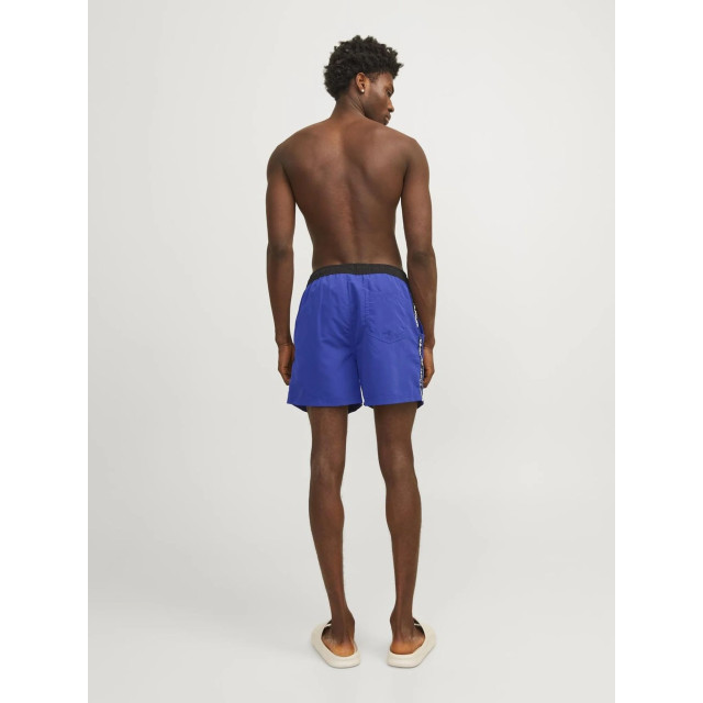 Jack & Jones Heren zwemshort jjswim black tape blauw 12253129-Bluing large