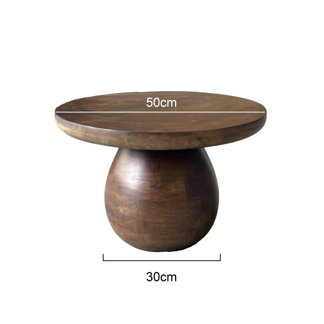 Brix salontafel troy 50cm mangohout 2630771 large